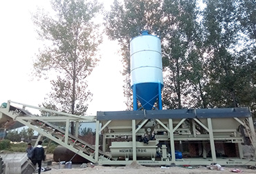 穩(wěn)定土拌和站一體機(jī)(圖4) 菏澤400T穩(wěn)定土拌和站一體機(jī)